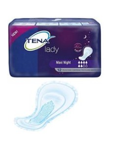 PANNOLONE SAGOMATO TENA LADY MAXI NIGHT 12 PEZZI
