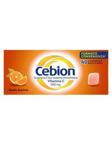 CEBION MASTICABILE ARANCIA 40 COMPRESSE