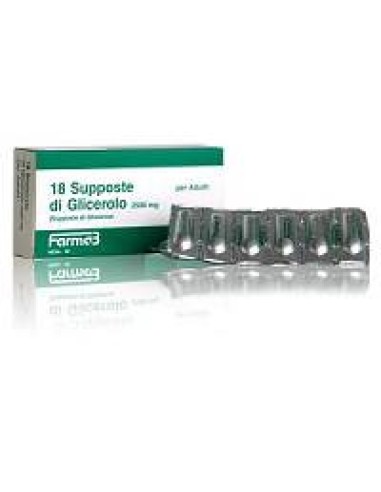 SUPPOSTE GLICEROLO 2500 MG ADULTI 18 PEZZI