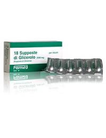 SUPPOSTE GLICEROLO 2500 MG ADULTI 18 PEZZI