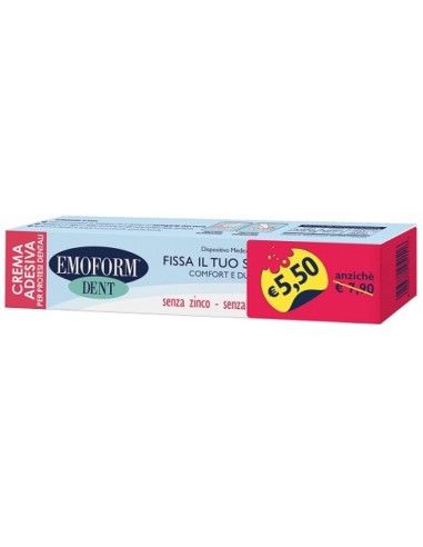 CREMA ADESIVA EMOFORM DENT PER PROTESI DENTALE 45 G TAGLIO PREZZO