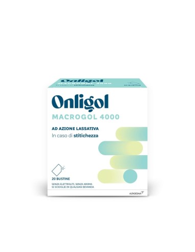 Onligol Macrogol 4000 20 Bustine 10 G Senza Zucchero