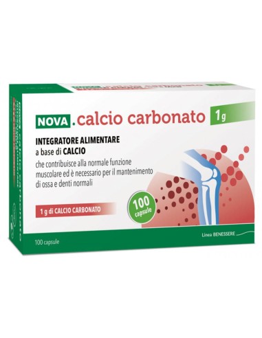 Nova Calcio Carbonato 1 G 100 Capsule