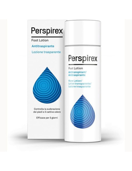 PERSPIREX FOOT LOTION ANTITRASPIRANTE LOZIONE TRASPARENTE SUDORAZIONE E CATTIVO ODORE PIEDI 100 ML