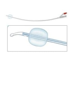 Catetere Foley In Silicone Per Adulti Brillant Plus 2 Vie Senza Scanalature Ch16 Lunghezza 41 Cm Palloncino 10 Ml Punta Cilindri