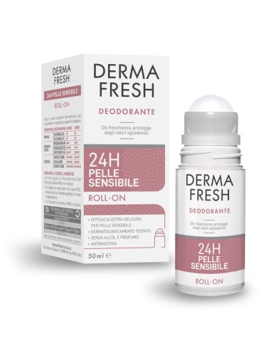 Dermafresh 24 H Pelle Sensibile Roll On 50 Ml