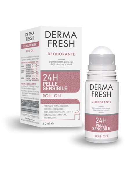 Dermafresh 24 H Pelle Sensibile Roll On 50 Ml