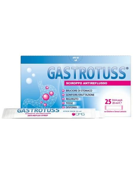 Gastrotuss 25 Stick Pack Da 20 Ml Sciroppo Antireflusso