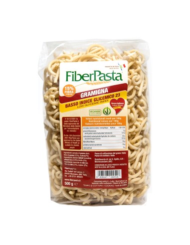 Fiberpasta Gramigna Basso Indice Glicemico 500 G