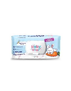 Babystar Salviettine Bebe' Talco 120 Pezzi