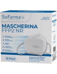 Mascherina Ffp2 Bianca 10 Pezzi Sofarmapiu'