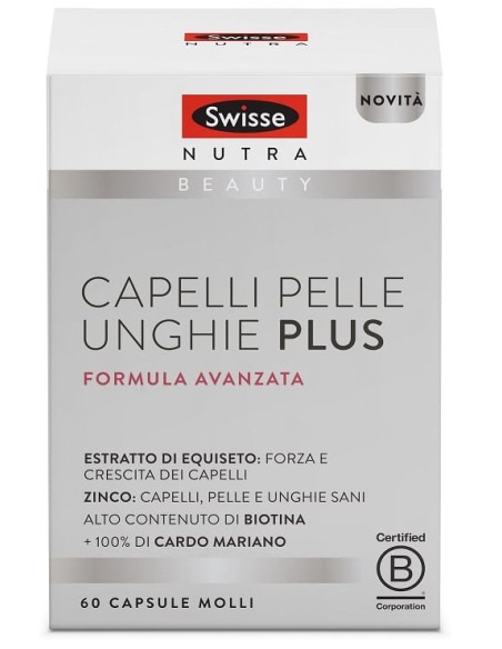 Swisse Capelli Pelle Unghie Plus 60 Capsule Molli