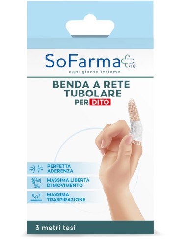 Benda A Rete Tubolare Sofarmapiu' Per Dita 3 Metri Tesi