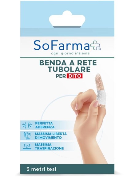 Benda A Rete Tubolare Sofarmapiu' Per Dita 3 Metri Tesi