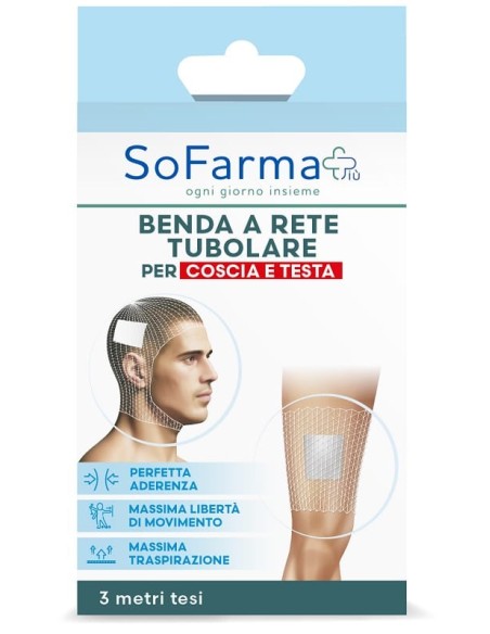 Benda A Rete Tubolare Sofarmapiu' Per Coscia E Testa 3 Metri Tesi