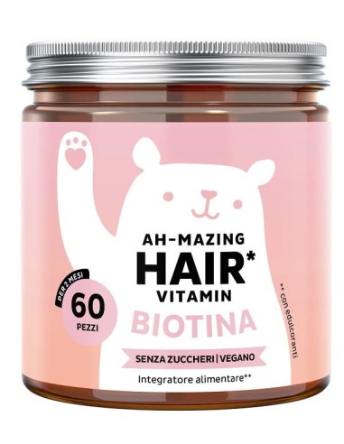 Bears With Benefits Ah Mazing Hair Vitamins Con Biotina 60 Caramelle Gommose Con Edulcoranti Senza Zuccheri