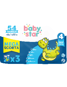 Pannolino Babystar Megascorta Taglia 4 54 Pezzi