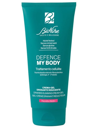 Defence My Body Trattamento Cellulite Crema Gel Drenante Riducente 75 Ml