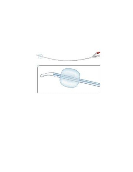Catetere Foley In Silicone Per Adulti Brillant Plus 2 Vie Senza Scanalature Ch18 Lunghezza 41 Cm Palloncino 10 Ml Punta Tiemann 