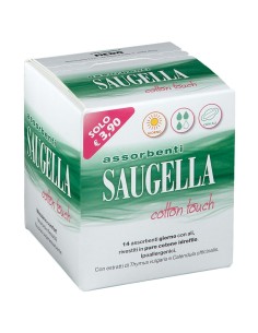 Saugella Cotton Touch Assorbenti Giorno 14 Pezzi Taglio Prezzo
