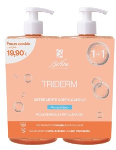 Triderm Bipack Detergente Corpo Capelli 750 Ml Offerta Speciale
