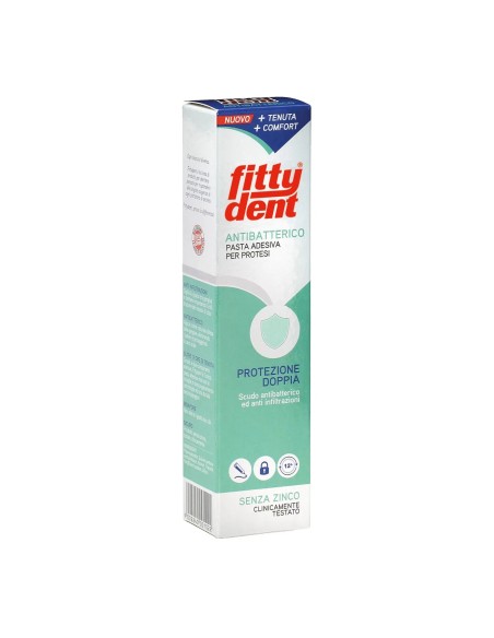 Fittydent Antibatterico Pasta Adesiva Dentiera Nuova Formula40 G