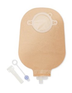 Sacca Per Urostomia Dansac Nova 2 Anatomica Trasparente Midi Con Rubinetto Di Chiusura Di Sicurezza 55 Mm 10 Pezzi + 1 Adattator