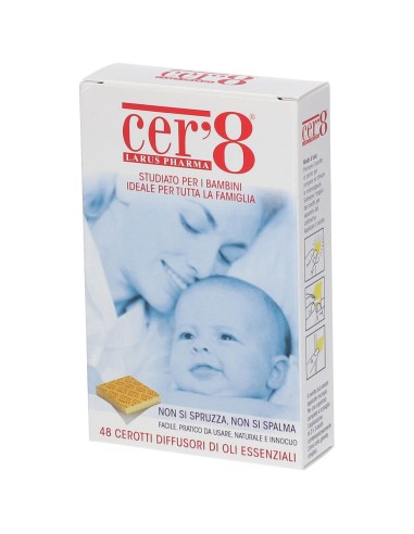 CER'8 CUSCINETTI ADESIVI ANTI ZANZARE SCATOLA DA 48 CUSCINETTI