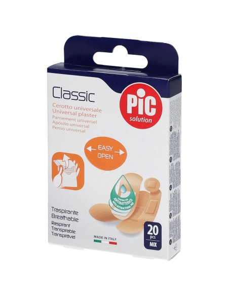 Cerotto Pic Classic Mix Antibatterico 20 Pezzi