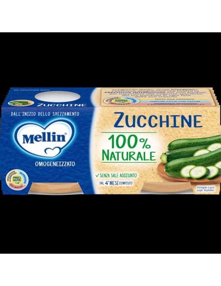 Mellin Omogeneizzato Zucchine 2 X 80 G