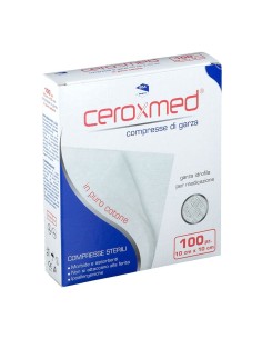 GARZA IDROFILA CEROXMED 10X10CM IN COTONE 100 PEZZI