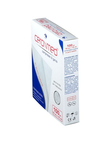 GARZA IDROFILA CEROXMED 10X10CM IN COTONE 100 PEZZI