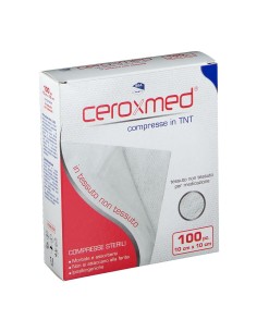 GARZA COMPRESSA IN TESSUTO NON TESSUTO CEROXMED 10X10 CM 100 PEZZI