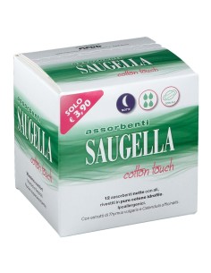 Saugella Cotton Touch Assorbenti Notte 12 Pezzi Taglio Prezzo
