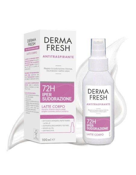 Dermafresh 72 H Ipersudorazione Latte Corpo 100 Ml