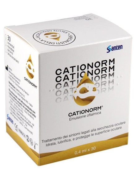 Cationorm Gocce 30 Fiale Monodose Da 0,40 Ml