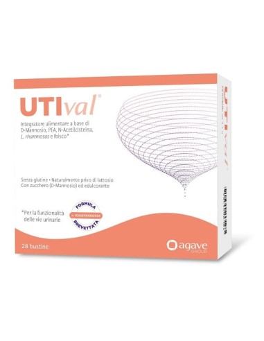 Utival 28 Bustine Naturalmente Privo Di Lattosio Con Zucchero D Mannosio Ed Edulcorante Formula Brevettata N. 102021000021134