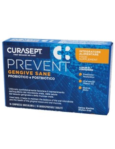 Curasept Prevent Gengive Sane 16 Compresse Orosolubili
