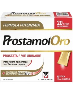 Prostamol Oro 20 Stick Orosolubili Da 1,6 G Gusto Frutti Rossi Con Edulcoranti Senza Zuccheri Senza Glutine Naturalmente Privo D