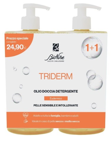 Triderm Bipack Olio Doccia Detergente 750 Ml Offerta Speciale