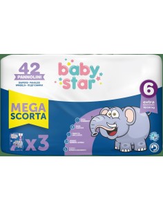 Pannolino Babystar Megascorta Taglia 6 42 Pezzi