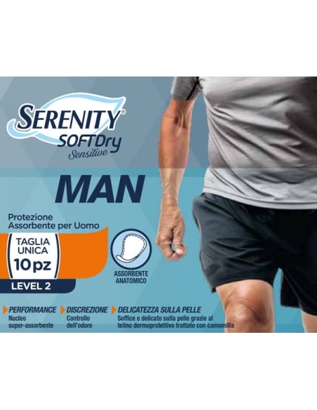Pannolino Serenity Man Sensitive Level 2 10 Pezzi