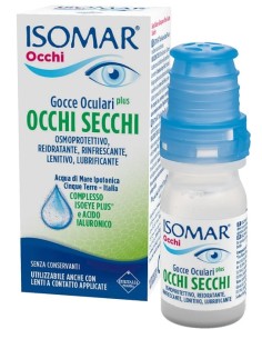 Isomar Occhi Secchi Plus Gocce Oculari Acido Ialuronico 0,25% 10 Ml