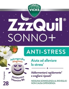 Vicks Zzzquil Sonno+ Antistress 28 Capsule