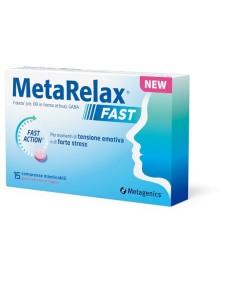 Metarelax Fast 15 Compresse Masticabili Gusto Naturale Di Fragola Senza Glutine Senza Lattosio Con Edulcoranti