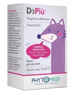 D3 Piu' Formula Modificata Gocce Orale 15 Ml