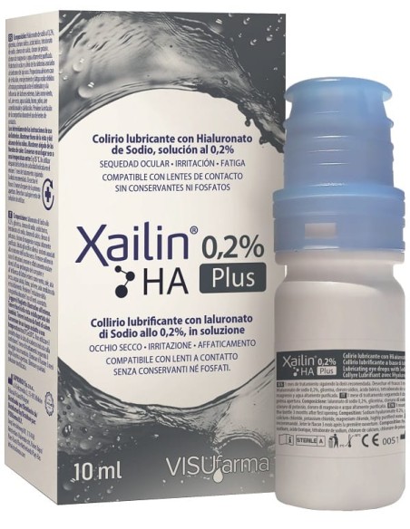 Xailin Plus 0,2% Ha Collirio 10 Ml