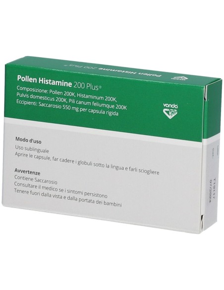 POLLEN HISTAMINE 200 PLUS 12 CAPSULE VANDA