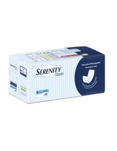 Pannoloni Rettangolari Senza Barriera Plus Serenity Classic 30 Pezzi