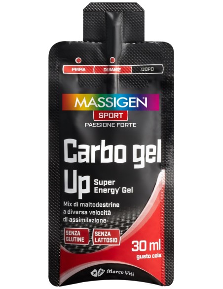 Massigen Sport Carbo Gel Up 30 Pezzi Da 30 Ml